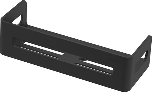 Porte-savon &agrave; barrettes Bodenschatz Adesio Noir mat