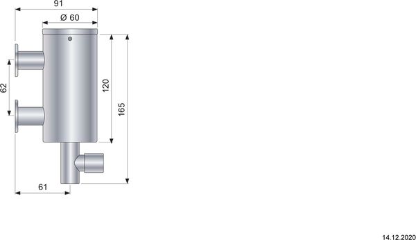 Distributeur de savon Vola, T10 acier inoxydable mat image number 1