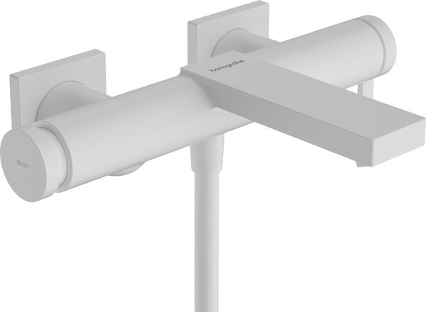 M&eacute;langeur de bain Hansgrohe Tecturis E Blanc mat image number 0