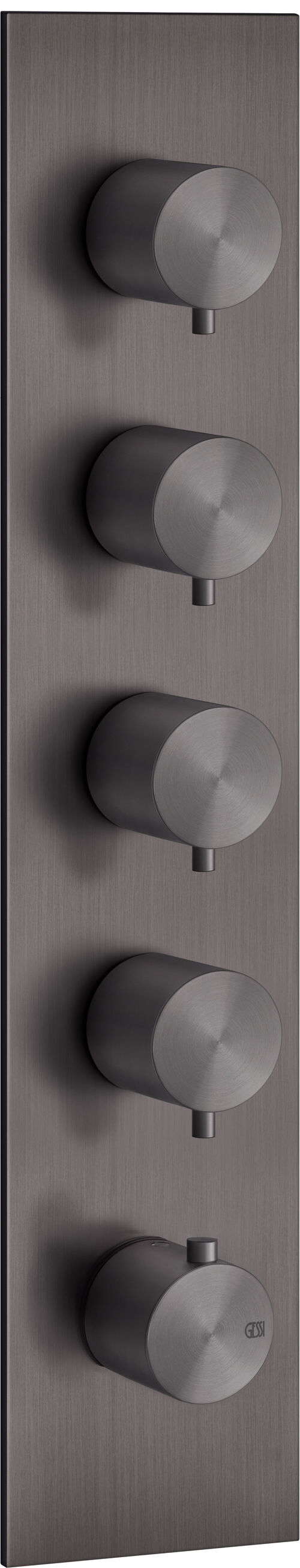 Bade- und Duschenmischer Endmontageset Gessi 316 Black metal brushed