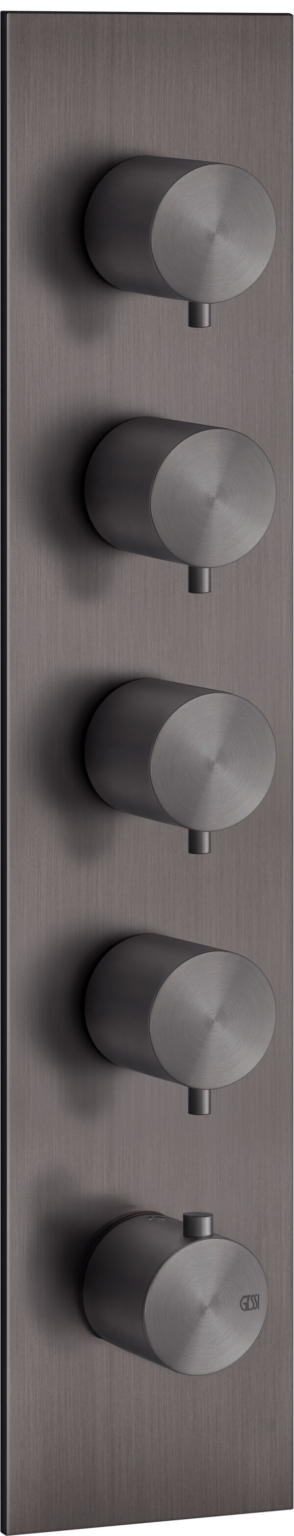 Bade- und Duschenmischer Endmontageset Gessi 316 Black metal brushed image number 0