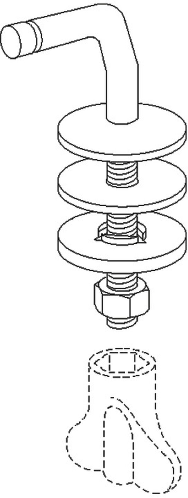 Charni&egrave;re Pressalit Magnum Acier inoxydable brillant image number 0