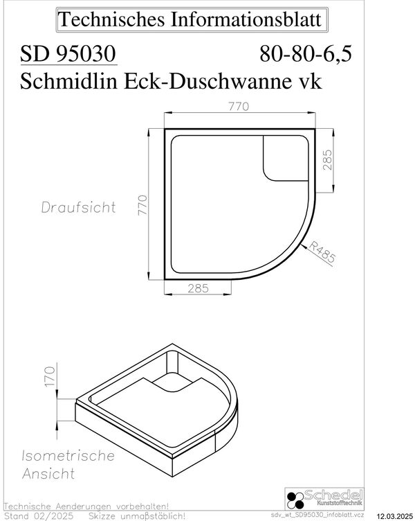 Duschwannentr&auml;ger Schedel image number 1