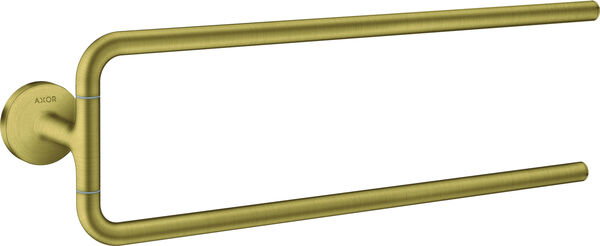 Porte-linge double Axor Universal Circular Brushed brass image number 0