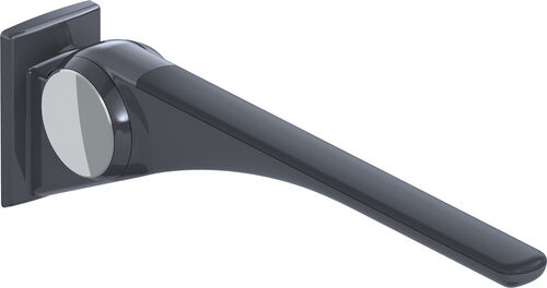 Corrimano ribaltabile Hewi LifeSystem Basic Antracite lucido Grip pad antracite opaco