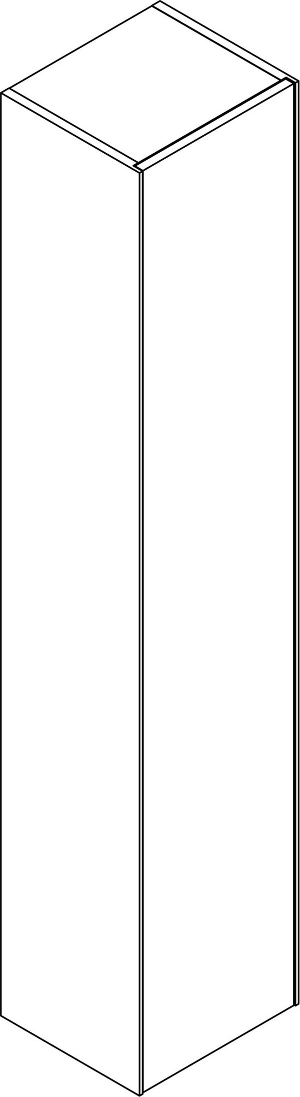Armoire haute Alterna universale slim Light grey image number 0
