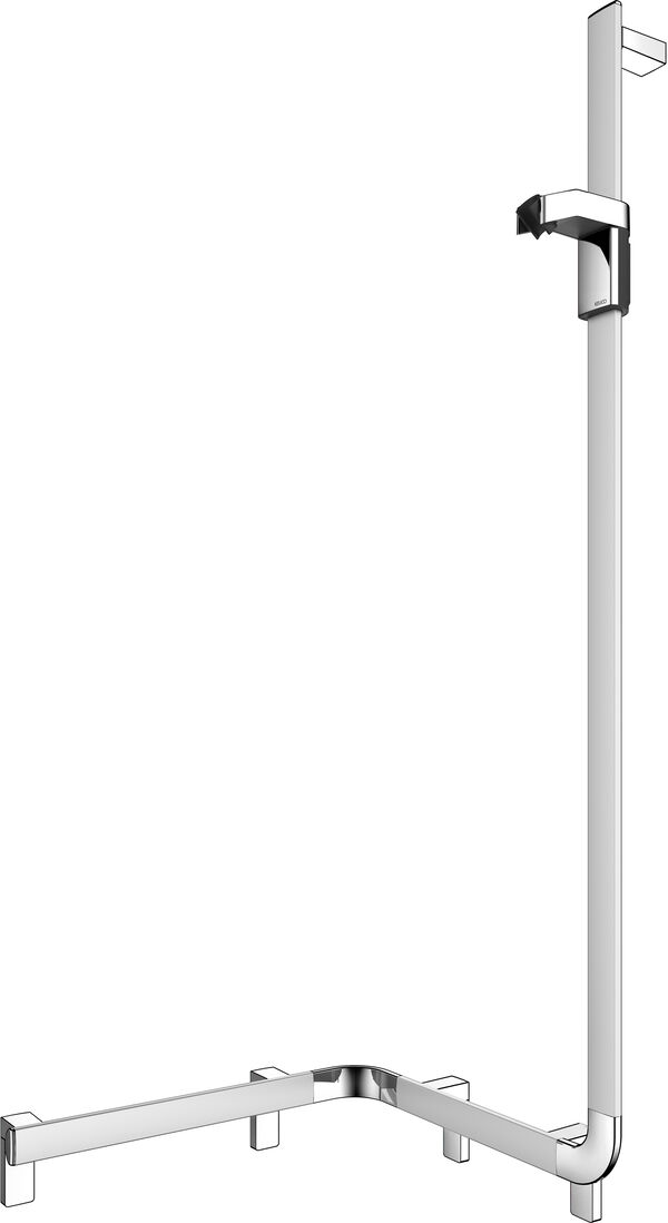 Corrimano per doccia con barra doccia Keuco Collection Axess, asta doccia destra, ottone, 1301 x image number 0