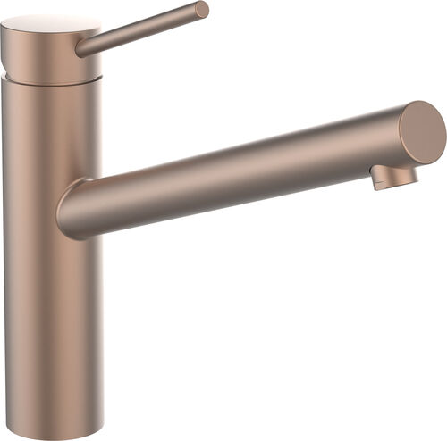 Miscelatore monocomando per lavello Laufen Twinplus Acciaio inossidabile spaz. PVD oro rosa