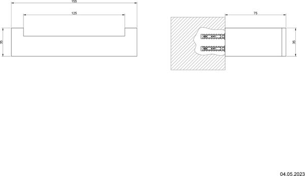 Porte-papier de r&eacute;serve Gessi Rettangolo Chrom&eacute; image number 1