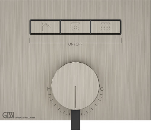 Syst&egrave;me de douche-set de montage final Gessi HI-FI Mixer Finox