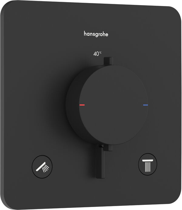 Syst&egrave;me de douche Hansgrohe Ecostat Comfort Q Noir mat image number 0