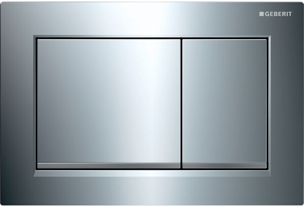 Plaque de d&eacute;clenchement Geberit Omega20 square Brillant/Mat/Brillant image number 0