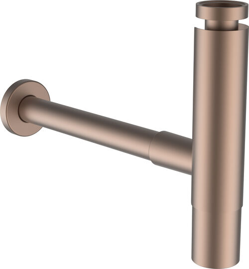 Siphon Laufen or rose PVD brossé base chrome
