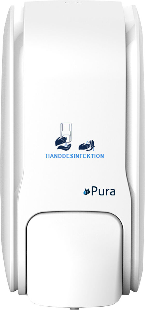 Distributore per l'igiene delle mani Pura Premium, in plastica, manuale, spray, 500 ml, montaggio image number 0