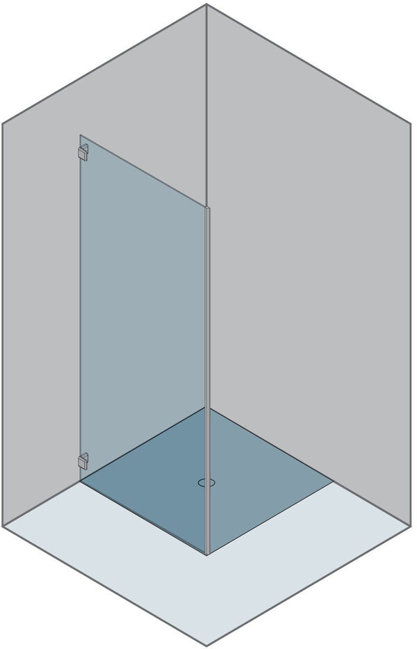 Seitenwand Duka Gallery 3000 New silbereloxiert Echtglas klar ProCare image number 0