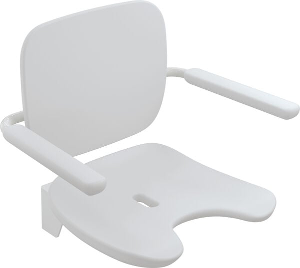 Klappsitz Hewi LifeSystem Premium, mit Hygieneausschnitt, ergonomisch geformter Sitz, mit image number 0