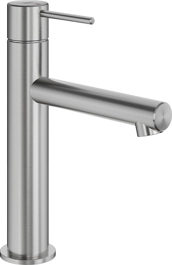 Einlochmischer KWC Ono E Edelstahl geb&uuml;rstet image number 0