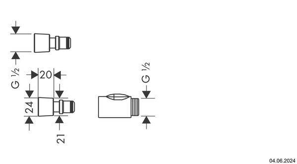 Schnellkupplung Hansgrohe schwarz image number 2