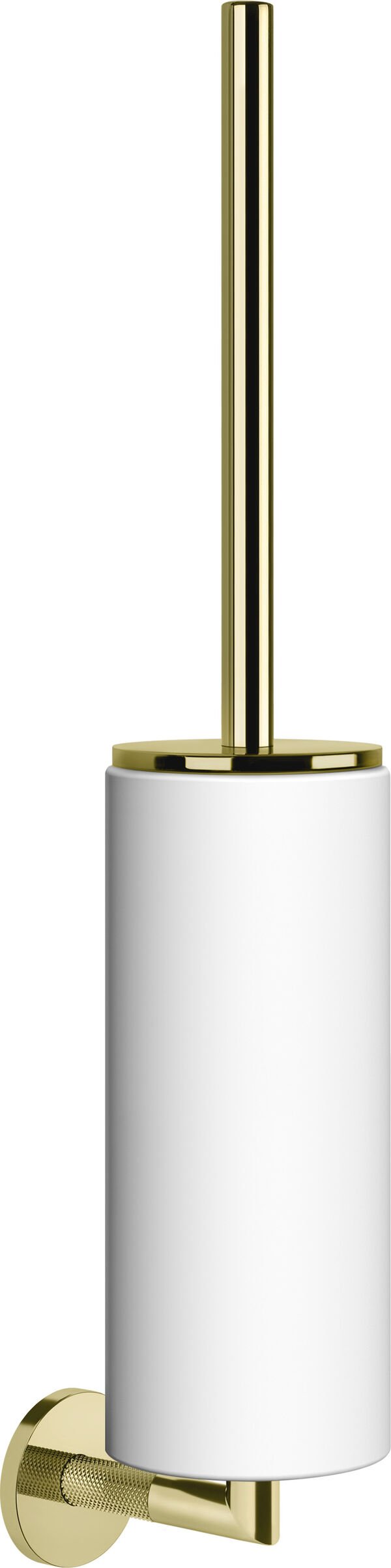 Portaspazzola Gessi Anello, supporto in vetro bianco opaco, modello a parete, rosetta rotonda image number 0