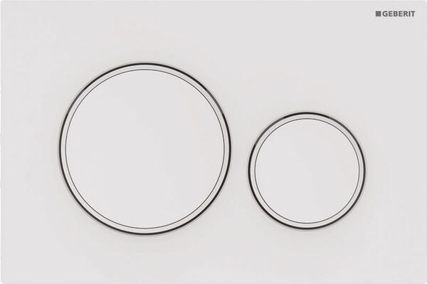 Plaque de d&eacute;clenchement Geberit Sigma20 round Blanc mat image number 0