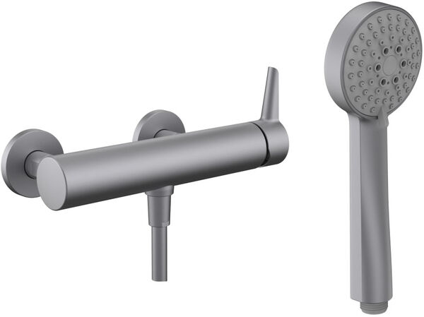 Miscelatore da doccia Laufen Pure, distanza 153 mm, raccordi regolabili &frac12;" x &frac12;", tubo flessibile image number 0