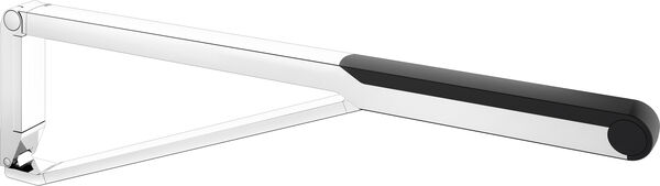 Corrimano ribaltabile  Keuco Collection Axess, 850 mm, ottone, pieghevole verso l'alto, versione image number 0