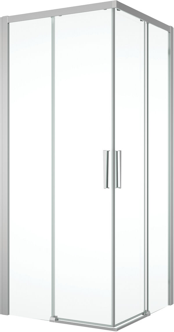 Cabina diagonale Alterna primo 2 pannelli scorrevoli altezza 200 cm 80 x 80 cm (78 - 81 cm) image number 0