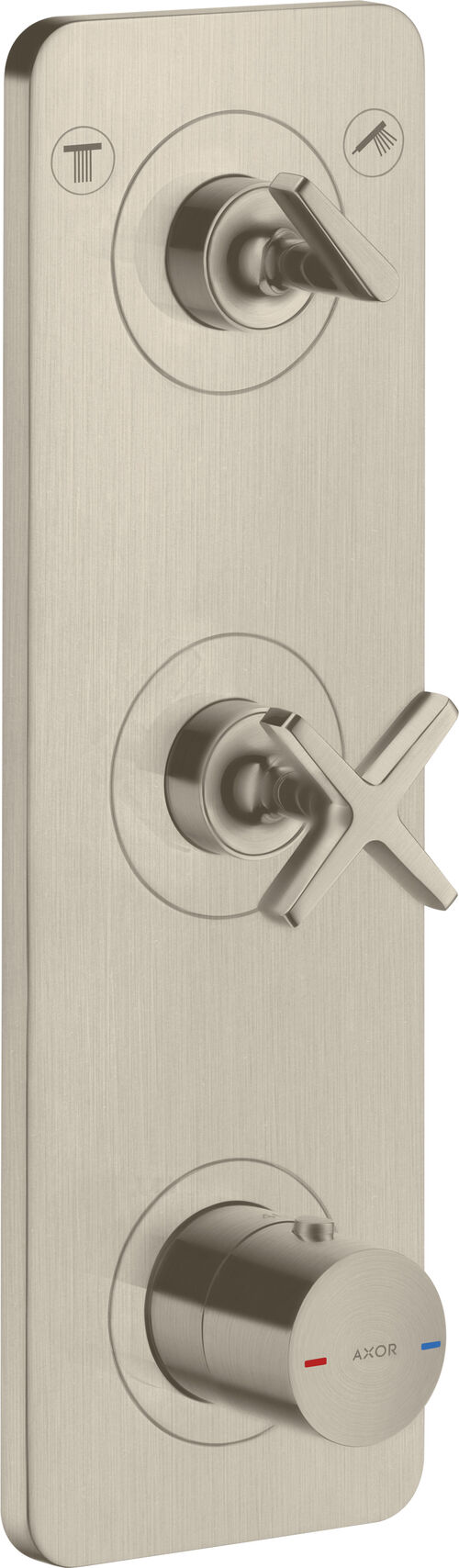 Sistema da doccia Axor Citterio E, Shower Select brushed nickel