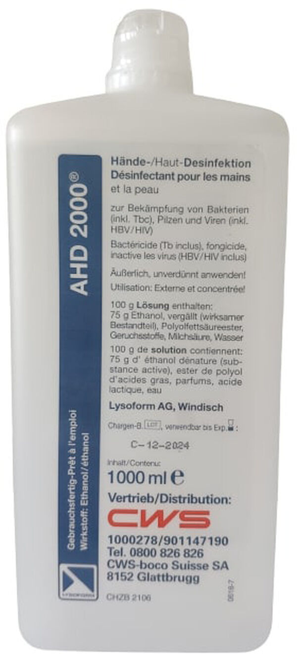CWS D&eacute;sinfectant AHD 2000 image number 0