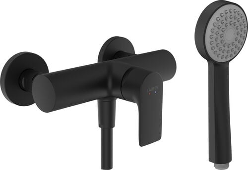 M&eacute;langeur de douche Laufen Cityplus Titane noir mat PVD