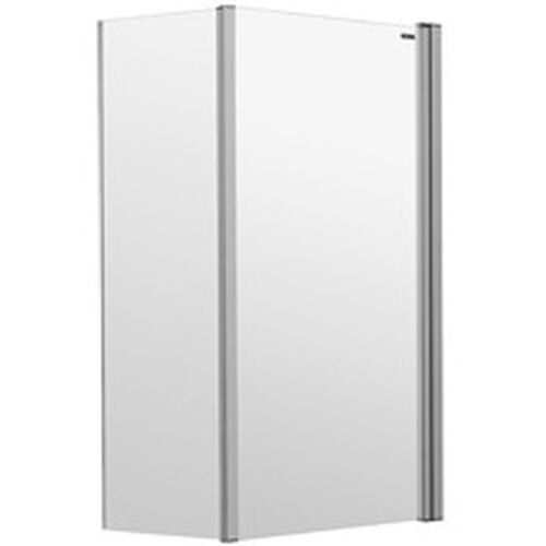 Porta pieghevole Duscholux Step-in Pure Argento lucidissimo Vetro trasparente