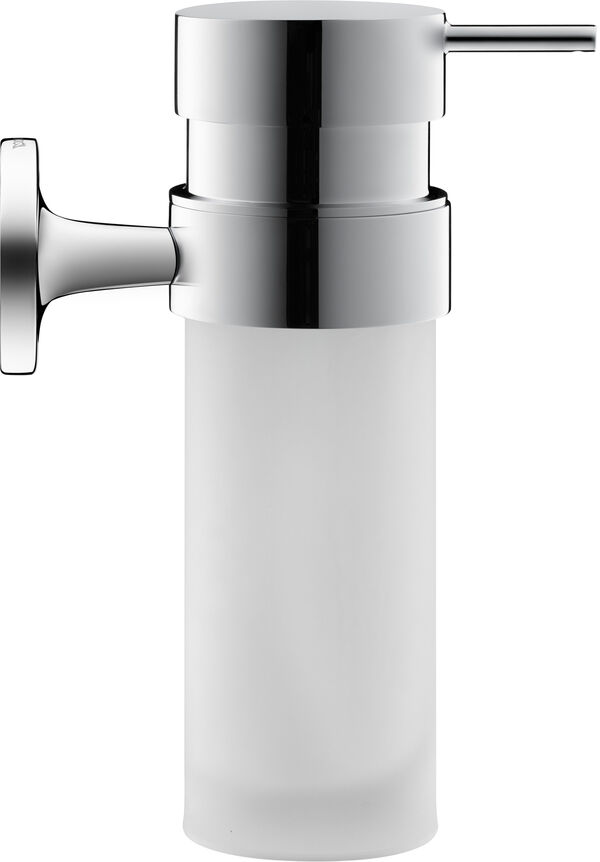 Distributore di sapone Duravit Starck T, modello a parete, recipiente in vetro opaco, rosetta image number 0