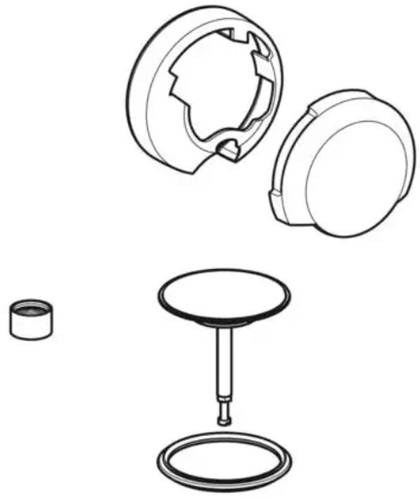 Set complementare Geberit per sifone per vasca da bagno d52 (245.443.21.1) image number 0