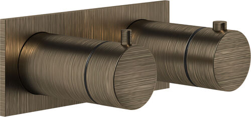 Duschmischer-Endmontageset Gessi Anello / Ingranaggio Antique brass