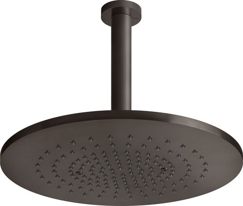 Regenbrause Gessi 316, ½" black Metal brushed flessa