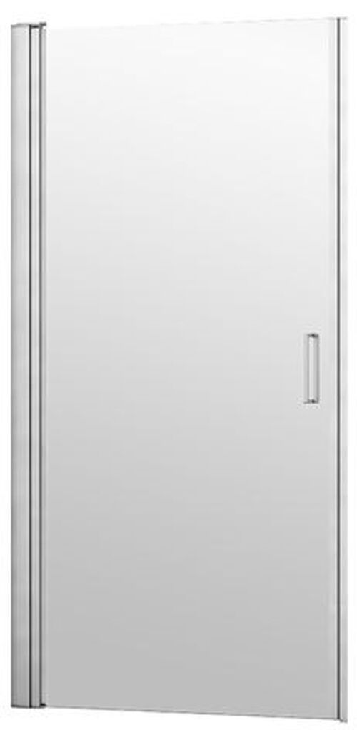 Porta a pendolo Duscholux Bella Vita 3 Argento lucidissimo Vetro trasparente CareTec Pro