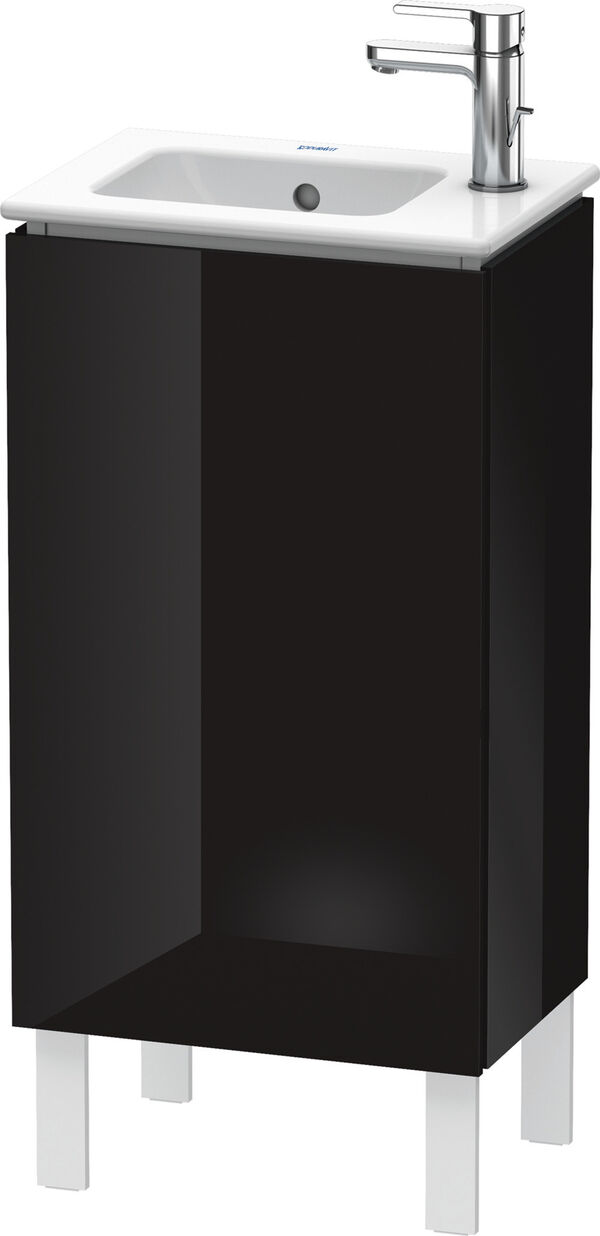 Meuble sous-lavabo L-Cube noir brillant image number 0