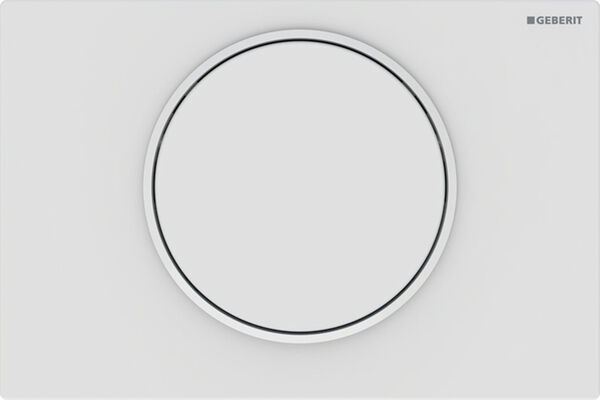 Plaque de d&eacute;clenchement Geberit Sigma10 round Blanc mat image number 0