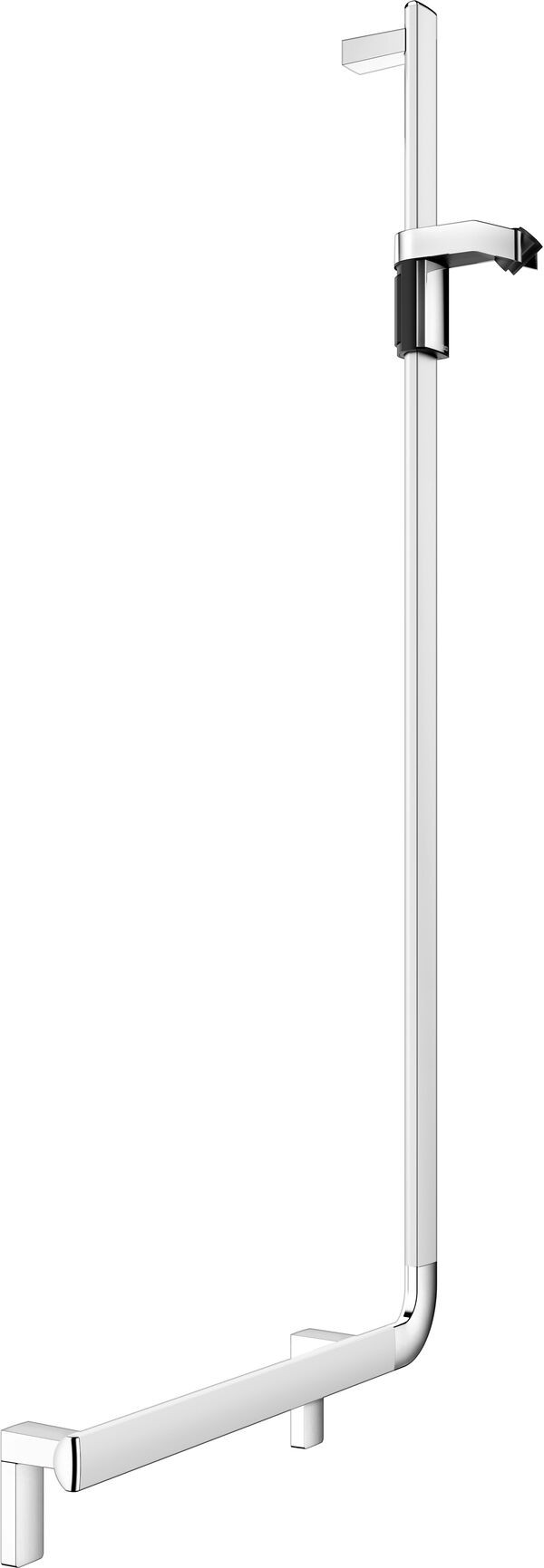 Barre d'appui d'angle Keuco Collection Axess Argent &eacute;lox&eacute; Curseur de douche chrom&eacute;es image number 0