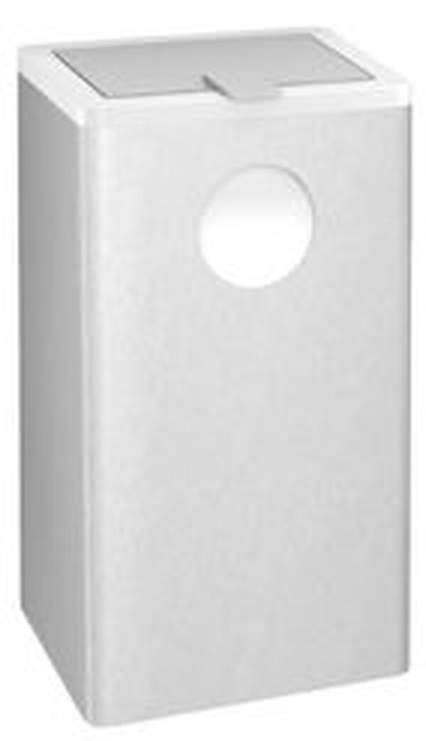 Combinazione igienica Hewi 805 coperchio ribaltabile contenitore con distributore di sacchetti igienici image number 0