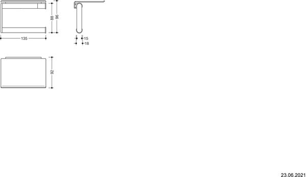 Papierhalter Hewi System 900 edelstahl matt image number 1