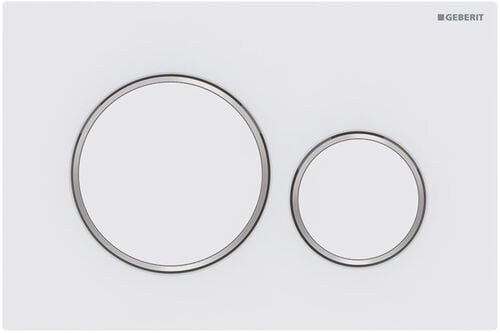 Placca di comando Geberit Sigma20 round Bianco opaco