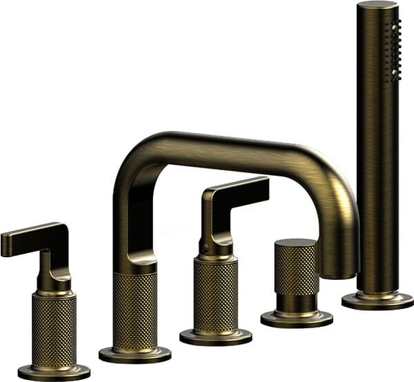 Batteria di riempimento Gessi Inciso, 5-fori con leve di comando image number 0