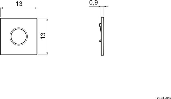 Urinoirsteuerung Geberit HyTouch Typ01 round verchromt image number 1