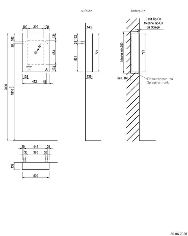 Spiegelschrank Alterna milo LED weiss Lichtfarbe Neutralweiss 4000 K image number 2