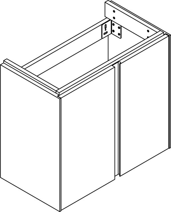 Meuble sous-lavabo Alterna elena guest S Anthracite image number 0