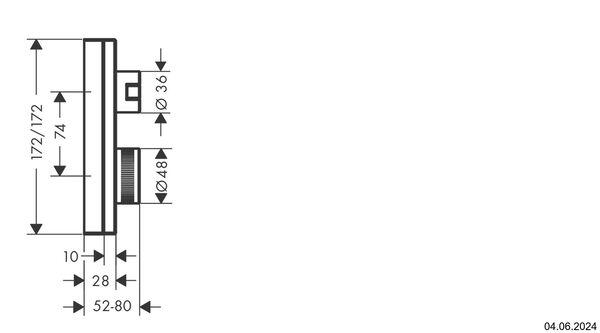 Duschsystem Axor Edge Verchromt image number 1