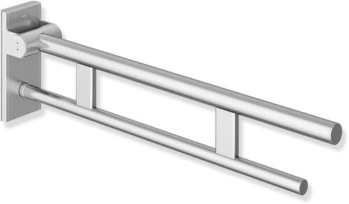 Corrimano ribaltabile mobile Hewi 900 Duo Acciaio inossidabile opaco