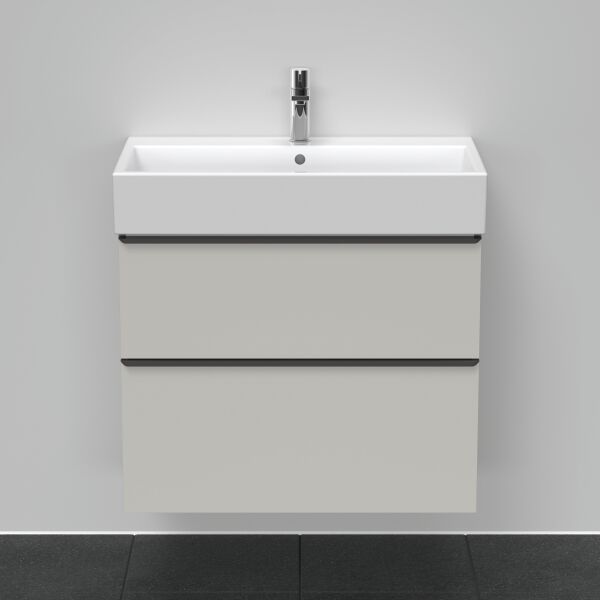 Armadio sottolavabo Duravit D-Neo grigio cemento opaco image number 2