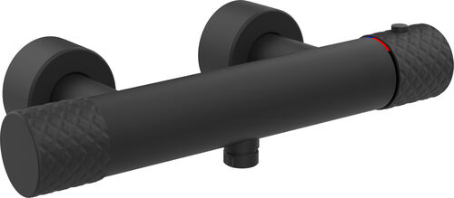 M&eacute;langeur de douche Gessi Habito Noir mat Intreccio